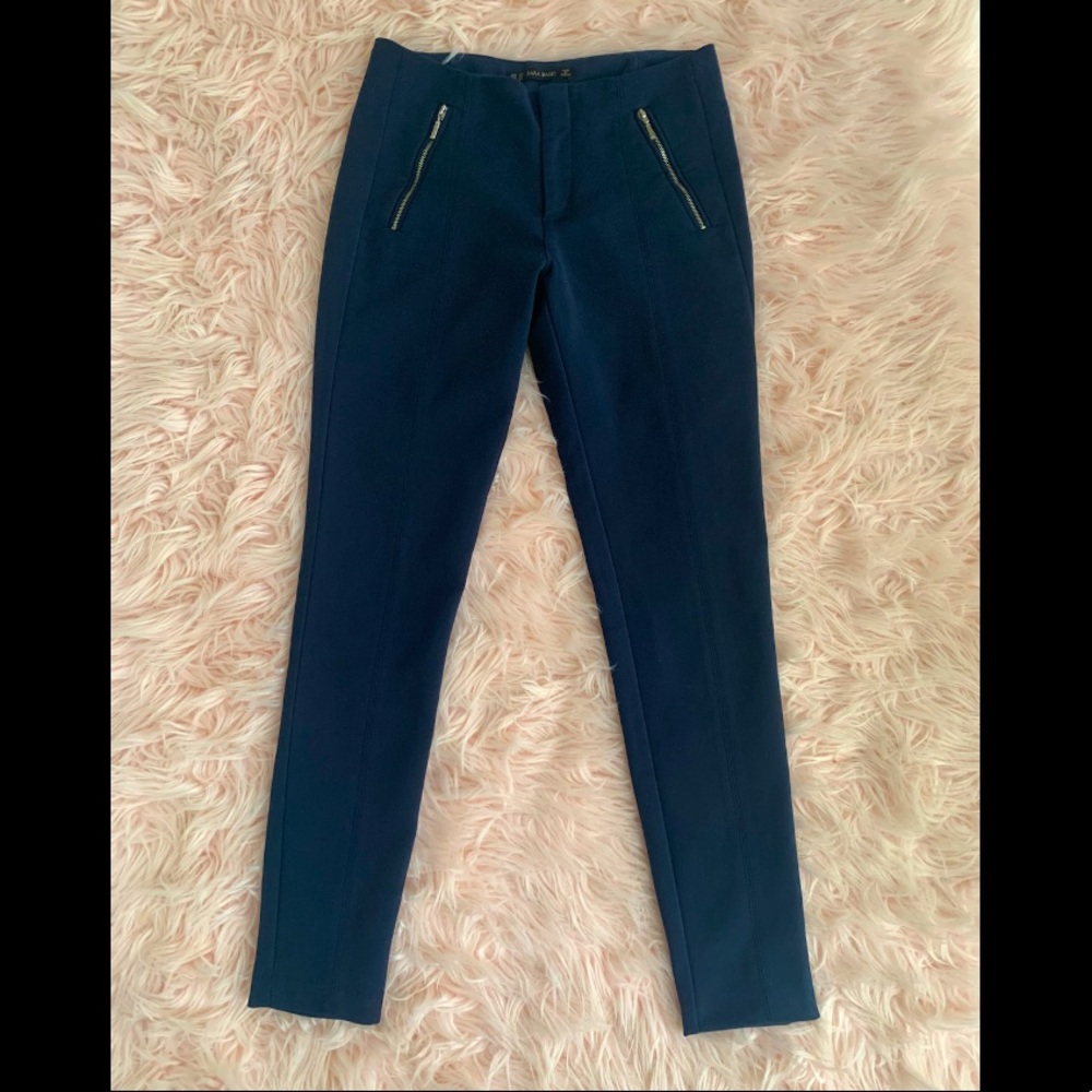 ZARA Navy Blue Skinny Pants